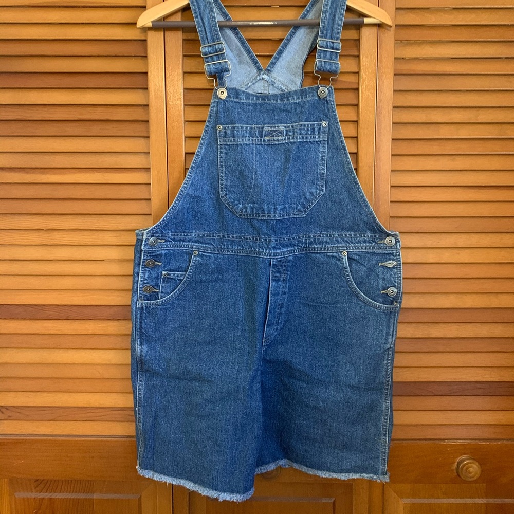Liz Claiborne Crazy Horse Large Denim Overalls